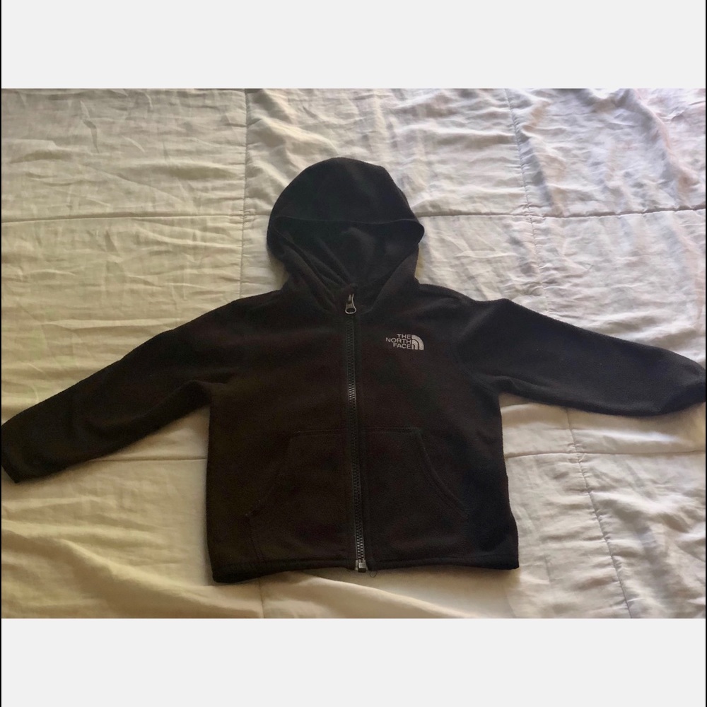 The North Face Black Fleece Jacket 12-18 Months